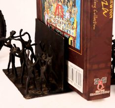 Vintage Brass Book Stand in Dark Finish