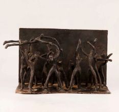 Vintage Brass Book Stand in Dark Finish