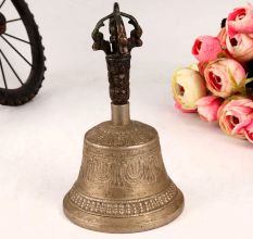 Premium-Bell Metal Handmade Tibetan Bell for Decor