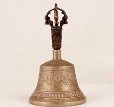 Premium-Bell Metal Handmade Tibetan Bell for Decor