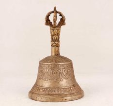 Bell Metal Engraved Temple Bell for Rituals