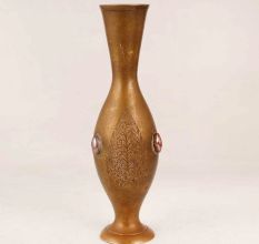 Small Bell Metal Flower Pot for Home & Office Decor