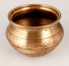 Finest Brass Holy Pot in Antique Brown Finish