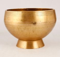 Golden Brass Pot for Home & Office Decor