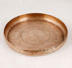 Handmade Bell Metal Plate for Rituals & Decoration