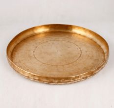 Handcrafted Premium Brass Plate for Home Decor