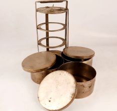 Indian Vintage Tiffin Box Made of Premium Brass
