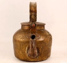 Vintage Brown Finish Kettle Made of Brass