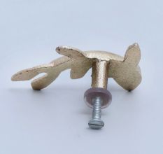 Dolphin-Shaped Iron Knob for Wardrobe and Cupboard