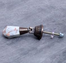Teardrop Stone and Metal Knob for Drawer and Cabinet