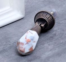 Teardrop Stone and Metal Knob for Drawer and Cabinet