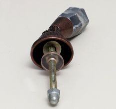 Dark Stone and Metal Teardrop Knob for Wardrobe and Cupboard