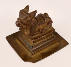 High-Quality Brass Lord Nandi Statue for Worship