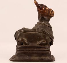 Handmade Lord Nandi Brass Statue for Decoration