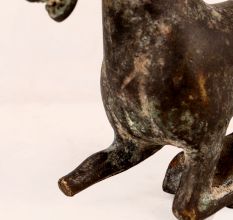 Vintage Brass Running Horse Statue in English Art