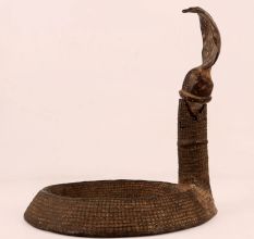 Handmade Vintage Brass Tribal Cobra in Naga Art