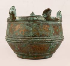 Indian Vintage Holy Pot Made of Brass for Decor