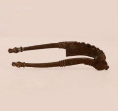 Handcrafted Vintage Brass Nut Cutter for Decor