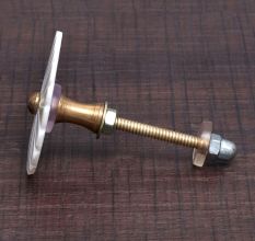 White Flower Shaped Cabinet Knob Made of Mother of Pearl