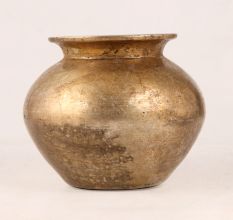 Indian Handmade Brass Water Pot in Antique Finish