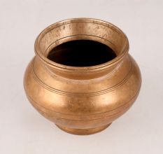 Premium Brown Brass Holy Pot for Decoration