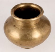 Beautiful Indian Brass Holy Water Pot for Rituals