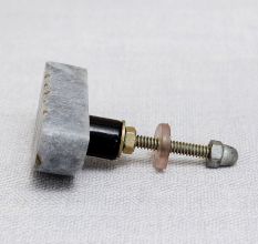 Grey Stone Bathroom Cabinet Knob for Home