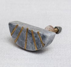 Grey Stone Bathroom Cabinet Knob for Home