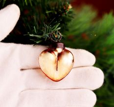 25 Pieces Rose Gold Glass Ornaments - Christmas Tree Ornaments