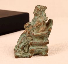 Handmade Vintage Brass Chinese God Statue