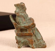Handmade Vintage Brass Chinese God Statue