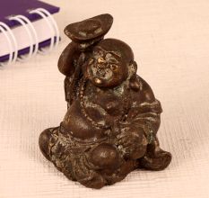 Premium Brass Laughing Buddha Statue for Decoration
