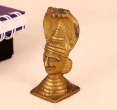 Handmade Brass Head Statue of Lord Shiva Muniswaran God for Decor