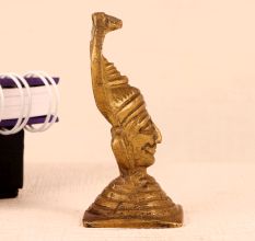 Handmade Brass Head Statue of Lord Shiva Muniswaran God for Decor