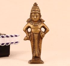 High-Quality Brass Lord Vitthal Statue for Worship