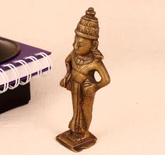 High-Quality Brass Lord Vitthal Statue for Worship