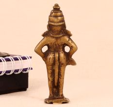 High-Quality Brass Lord Vitthal Statue for Worship