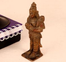 Handmade Brass Statue of Hindu God in South Indian Art