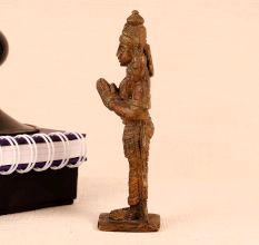 Handmade Brass Statue of Hindu God in South Indian Art