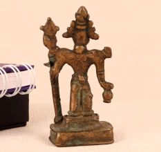Vintage Brass Statue of Hindu God for Worship