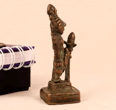 Vintage Brass Statue of Hindu God for Worship