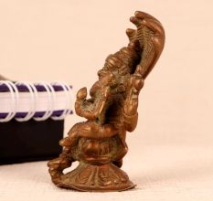 Handmade Lord Narasimha Brass Statue for Worship