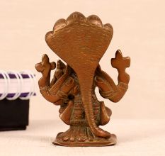 Handmade Lord Narasimha Brass Statue for Worship