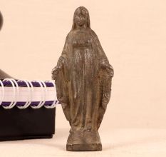 Handcrafted Metal Statue of Mother Mary for Decor