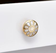Modern Drawer Knob Made of Premium Mother of Pearl