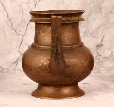 Indian Brass Holy Water Pot with Spout for Temple