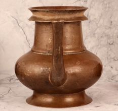 Antique Brown Holy Water Pot Made of Brass