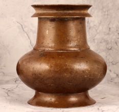 Antique Brown Holy Water Pot Made of Brass