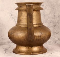 Brass Water Pot with Spout in Vintage Finish