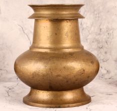 Brass Water Pot with Spout in Vintage Finish